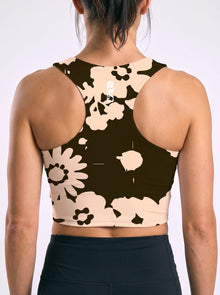 Sleaved Crop Racer — Wildflower