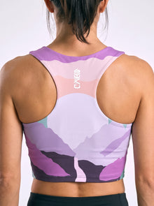 Sleaved Crop Racer — Alpenglow