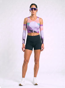 Sleaved Crop Racer — Alpenglow