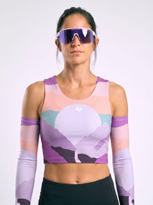 Sleaved Crop Racer — Alpenglow