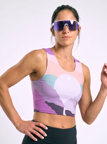 Sleaved Crop Racer — Alpenglow